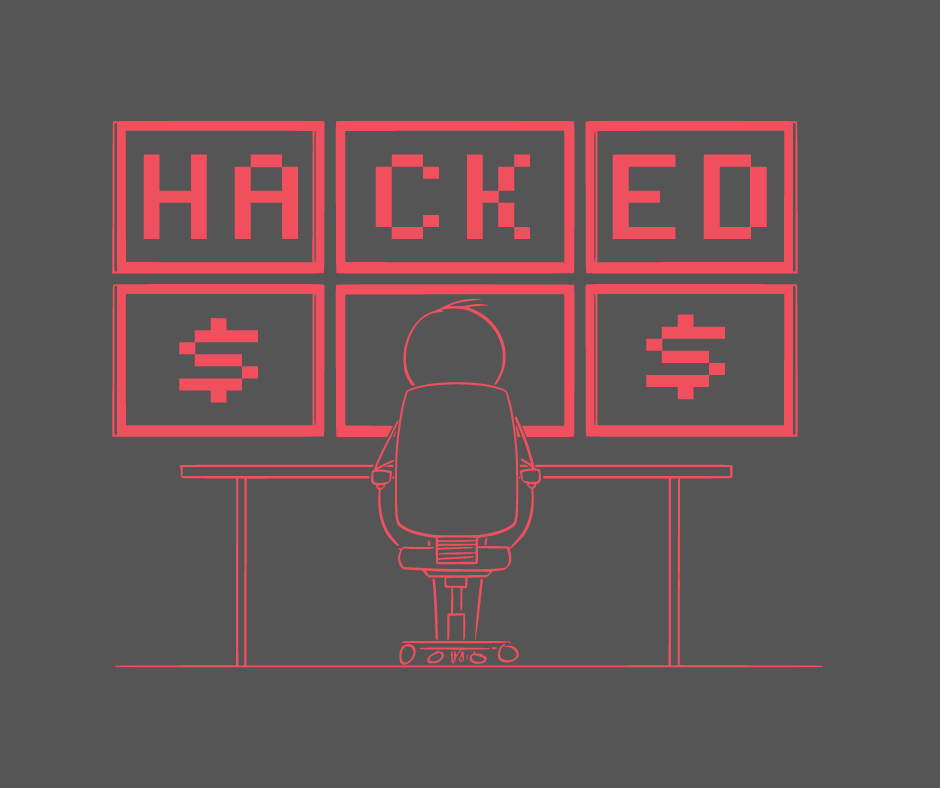 hacker causing a data breach